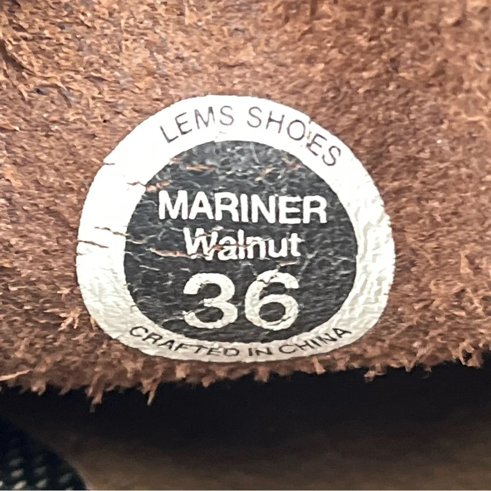 LEMS Mariner Womens Brown Leather Boat Loafers Deck Shoes EU 36 US 6-6.5 - Picture 10 of 10